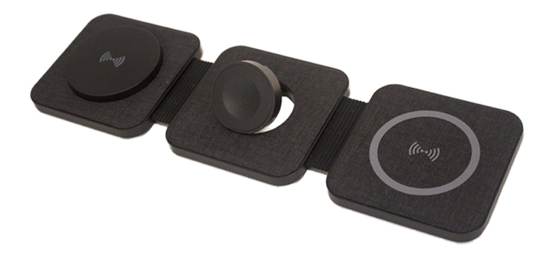 Solight bezdrátová MagSafe cestovní nabíječka 3v1-5